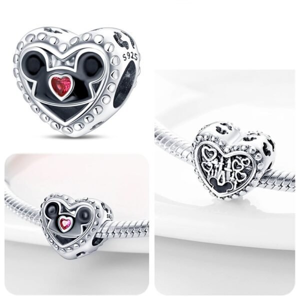 Mickey Heart Charm