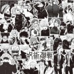 Jujutsu Kaisen Sticker Black White