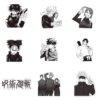 Jujutsu Kaisen Sticker Black White